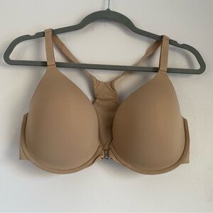 SOMA nude Front-Close Racerback Bra 36DD